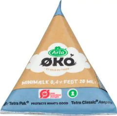 Minimælk UHT 100 x 20 ml. Økologisk Arla