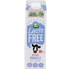 Minimælk.Laktosefri Arla Øko 1 l